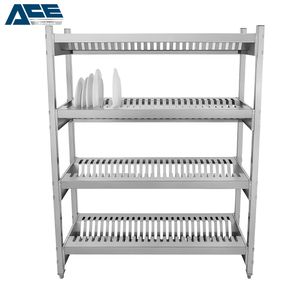 Stainless Steel Load Capacity Plate Drying Storage Rack Shelf for Plates Glasses Commercial Kitchen