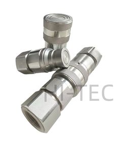 Flat Face Carbon Steel 2'' NPT Thread ISO16028 Standard FF Series Hydraulic Quick Coupling
