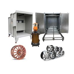 Commercial Powder Coating System for Alloy Wheels