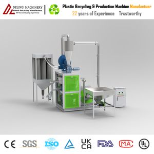 Compact Footprint Dl-500 Blade Disc Plastic Milling Powder Grinder Machine Pulverizer for Recycling Milling Pipe Door Window Profile Plate Alloy Flakes Crusher