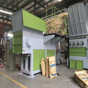 Waste Paper Wood Plastic Pet Bottles Film Metal Crusher Single Shaft Shredder
