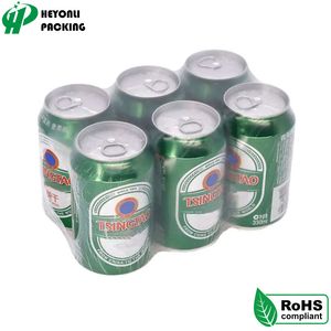 Good Shrinkage Rate Printable Heat Shrink PE Film Safer Packaging Solution to Beer