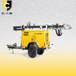 4X1000W Kubota Power Mobile Lighting Tower Diesel Trailer Light Tower