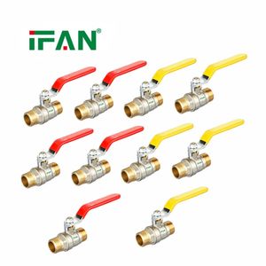 Ifan High Quality Brass Water Ball Valve Male Threaded Forged All Size Brass Ball Valve