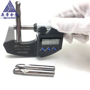 2 Flute Tungsten Carbide Ball Mill with Shank Diameter 8mm