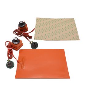 Custom 200 Degree 9V 12 Volt 36V 48V 120V 220V Industrial Electric Flexible Heating Element Pad Rubber Silicone Heater