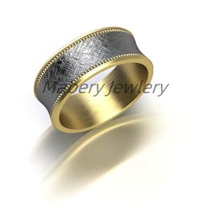 Unique Carbon Fiber Wedding Ring for Fashion-Forward Partners