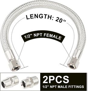 Premium Stainless Steel Corrugated Metal Hose High Performance Customizable HVAC System