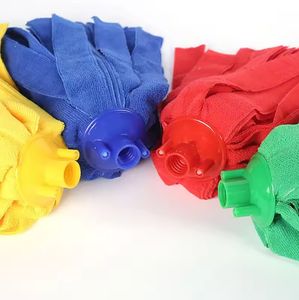Bulk Sale Removable Washable Floor Cleaning Towels Replaceable Plastic Mop Head Microfiber Mop Cloth Strips Mop Head