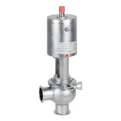 Stainless Stee Three Seat Divert Seat Valve Clamped with Control Head