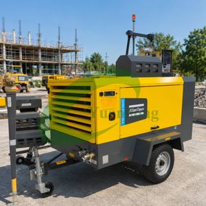 Atlas Copco Xahs 350 Portable Diesel Screw Compressor Mobile Air Unit