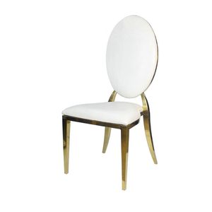 Elegant Gold Stainless Steel Banquet Chairs for Weddings