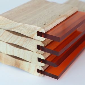 Wooden Handles Aluminum Screen Printing PU Rubber Squeegee