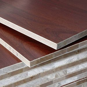 12mm/15mm/16mm/18mm Wood Grain/Solid Color Melamine Faced Block Board for Furniture