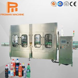 Automatic Pet Plastic Bottle Flavour Juice Beverage Carbonated Drink CO2 Gas Cola Fenta Carbonate Drink Bottling Filling Plant Machine