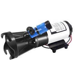 Mambaflo RV Caravan Sewage Macerator Pump 12V DC 12gpm Self Priming Waste Water Pump for Marine Boat Toilet