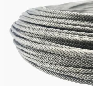 3mm-10mm Galvanized Steel Wire Rope 7X7 19X7 6X36 6X12 High Strength Construction