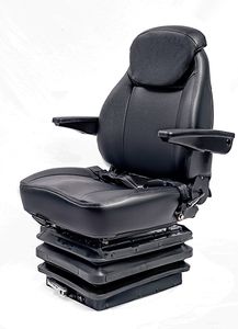 Luxury Leather Cover Mechanical Suspension Excavator Operator Seat