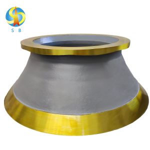 High Manganese Steel Castings Concave Mantle for Cone Crusher Spare Parts