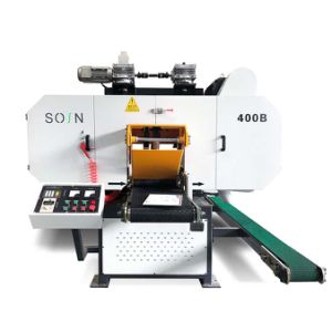 China Low Price Woodworking Machine CNC Semi-Automatic Cutting Horizontal Band Saw for Wood