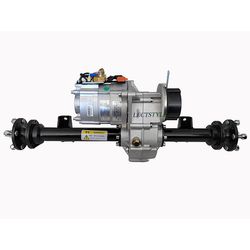 Power Drive Rear Axle Transaxles on Electric Mobile Transporter or Tow Tug