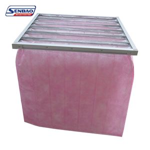 Synthetic Fiber Medium Bag Filter F8 Efficiency for HVAC Applications