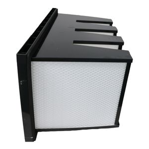 PP Filter Media V Bank with ABS Plastic Frame Material HEPA Air Filter OEM