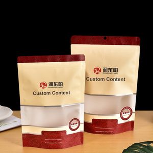 Custom Size Printed Food Snacks Dried Fruit Zipper Bags