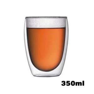 350ml/450ml Double-Wall High-Quality Cheap Borosilicate Glass Bottle Coffee Mug Cup
