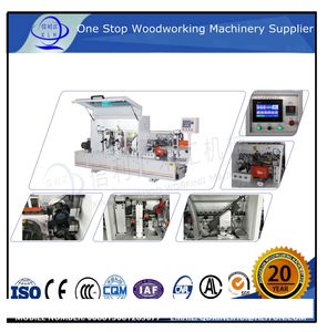 Full Automatic Hot Selling Woodworking Tool Heating Press Edge Banding Machine in Wood Industry/ Wood Flooring Machinery Linear Edge Bander Edge Bend Machine