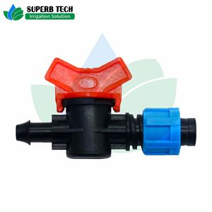 Drip Irrigation Drip Tape Offtake Valve Plastic Mini Valve for Garden Watering System Pipeline