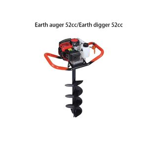 Efficient Earth Auger 52cc Air Cooling System Digs for Street Light Installation