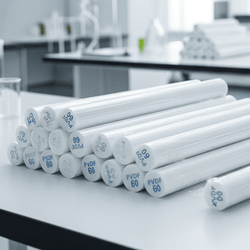 PVDF Plastic Rod--Turning Processing Corrosion-Resistant Chemical Sealing Component