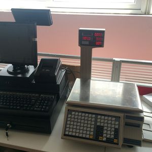 Digital Weighing Scale Supermarket Weighbridge Kitchen Scale Electronic Scale Equipment Meat Processing Shop Use Machine 30kg
