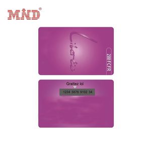 Custom Design Cmyk Printing PVC Cheap Plastic Scratch Cards