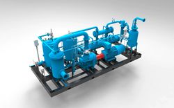 Oil Field Natural Gas Boosting Electrical Driven Screw Compressor