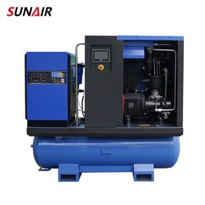 Screw Type 22kw All in One Twin Tank Mounted Air Compressor for Laser Cutting