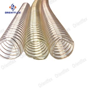Heavy Duty Polyurethane 6 Flexible Smooth Bore Air Reinforced PU Steel Wire Duct Hose