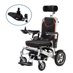 Electromagnetick Brake Wheechair 120kg Alv Frame Heavy Duty Motorized Power Battery Wheelchair