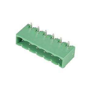 Screw 5.08mm Pitch PCB Terminal Blocks Connector Angle Pin Green Pluggable Type