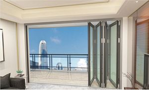 Fd72 XL Series Aluminiun Folding Door/ Aluminium Bi-Folding Door for High Commercial Buildings/Aluminum Sliding Door