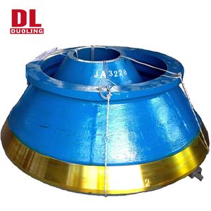 High Manganese Mn18cr2 Cone Crusher Wear Parts Conave Mantle