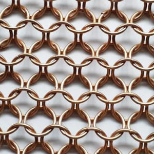 Decorative Stainless Steel Chainmail Wire Ring Mesh