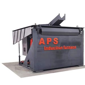 Aps 1 Ton 1.5ton 2 Ton Manganese Steel Chromium Cast Iron Carbon Steel Low Alloy Steel Stainless Steel Melting Induction Furnace for Mining Machinery