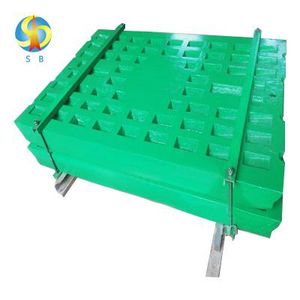 Quality Assured Jaw Crusher Spare Parts Jaw Plate for Mining Machinery Parts Tooth Plate Steel Casting