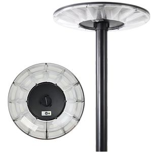 LED Power Saving Solar UFO Outdoor Post Lamp Radar Induction Garden Light