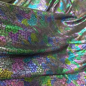 Wy Customized Polyester Spandex 4-Direction Elastic Snake Jacquard Hot Gold Fashionable Short Skirt and Long Pants Colorful Snake Pattern Printing Fabric