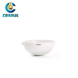 Cordial Lab 150ml Glazed Porcelain Basin with Spout for Laboratory