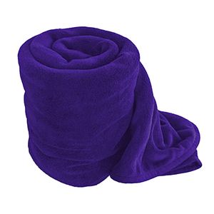 China Factory Supply Directly Solid Color Microfiber Flannel Fleece Blanket