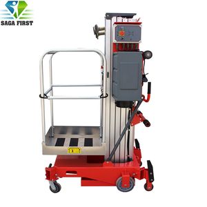 100kg 8m 10m Aluminum Mast Aerial Work Platform Manlift with CE